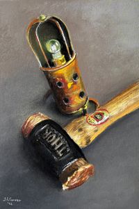 Running lamp and hammer 2e prijs Pastelguild of Europe